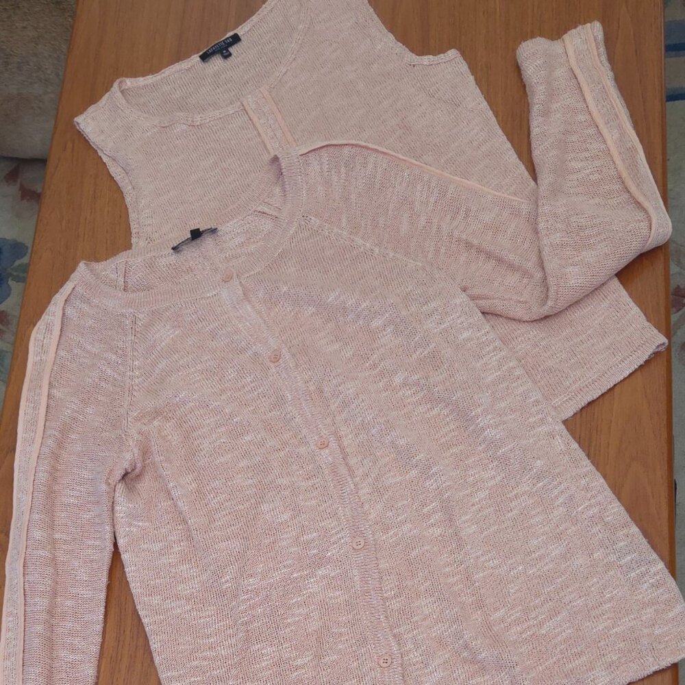 Lightweight Linen Cardigan Set - Picture 3 of 10